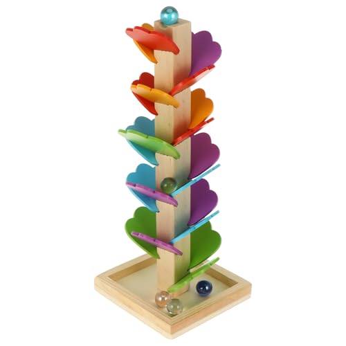 Beaupretty 積み木 知育おちゃ 幼児用スライディングボールランおもちゃ 視覚追跡と手先協調力育成 パパママと楽しむ親子コミュニケーション