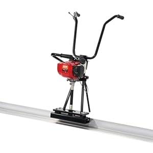 VEVOR Concrete Power Screed, 11ft Aluminum Board Straight Edge Bar Set, 4 Stroke Cement Finishing Vibrating Motor with Height Adjustable Handles, High Efficient Concrete Tools 6500RPM