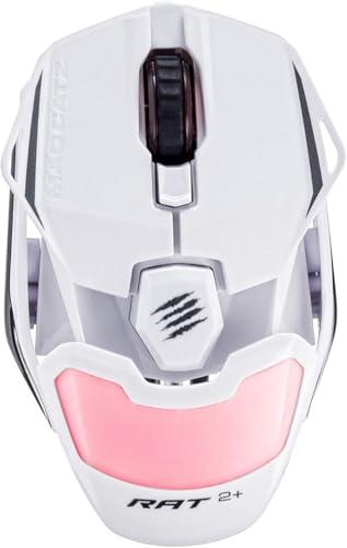 Madcatz R.A.T. 2+ Souris Gaming Optique Ultra-Légère 67g - RGB 16.8M Couleurs, Capteur Pixart PMW 3325 Haute Précision, 5000 DPI Réglable, Repose-Poignet...