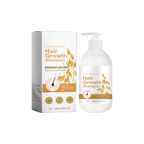 Shampoo Mujer 100 ml, Champú de Agua de Arroz para Aumentar la Densidad del Cabello, Champú Hidratante - Champu Volumen Cabello, Aporta Brillo y Suaviza, Todo Tipo de Cabello (#2, 2PCS)