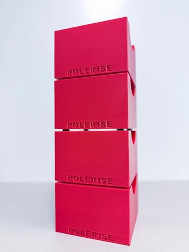 Stackable Cavaletti Blocks Heavy Duty Pole Risers (4 or 8 Pack) (8 Red)