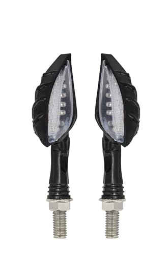 ESyem Motocicleta Intermitentes Luz Intermitente De 12 V para Motocicleta, Indicador De Flecha Que Fluye para para Softail FXBB para Fat Boy