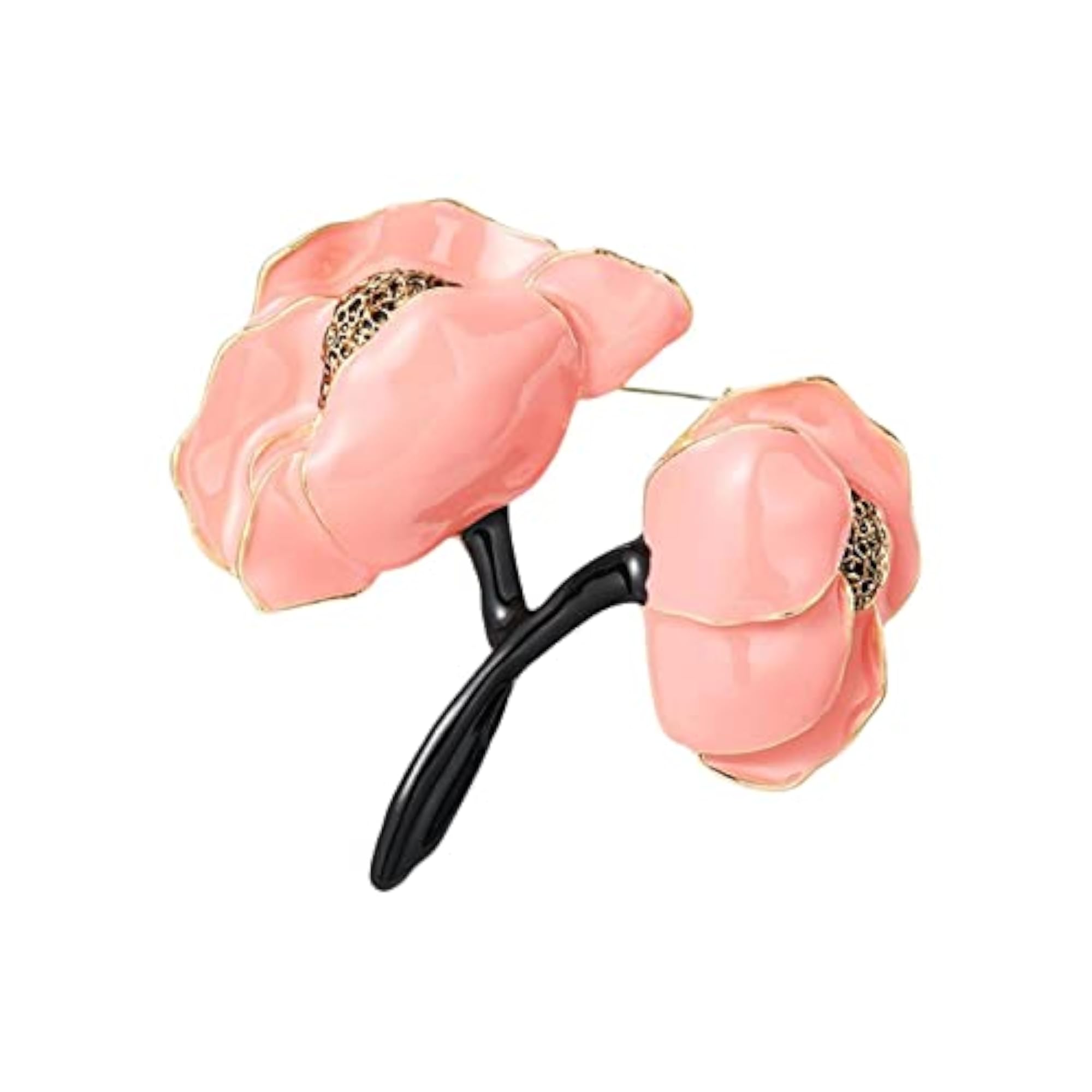 Elegant Peony Flower Brooch Pin, DIY Decoration