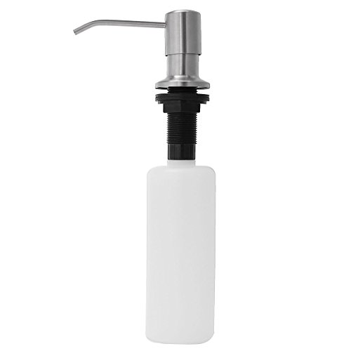 TAPCET 500ml dispensador de jabón/jabón de Manos,Tratamiento de luz de Acero Inoxidable/Tratamiento de cableado Cepillado