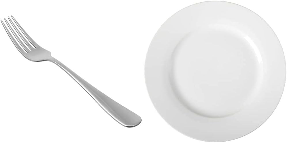  Basics 6-Piece White Dinner Plate Set: Kitchen & Dining