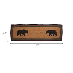 Vhcbrandsrusticlodgeflooringwyattbearjutelatexbackingstencilednatureprintrectanglebeddingaccessorystairtreadrect85x27crimsonred Urban Country Home Decor Vhc brands rustic lodge flooring wyatt bear jute latex backing stenciled nature print rectangle bedding accessory stair tread rect 85×27 crimson red urban country home decor