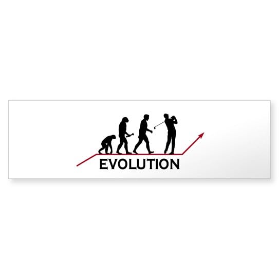 Golf Evolution Sticker (Bumper 50 pk)