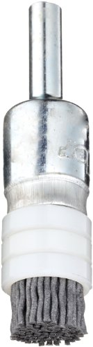 Image of Weiler 11161 Nylox 1 /2 inch Diameter, 180 Grit, Silicon Carbide Bristles, Banded End Brush, Made in the USA