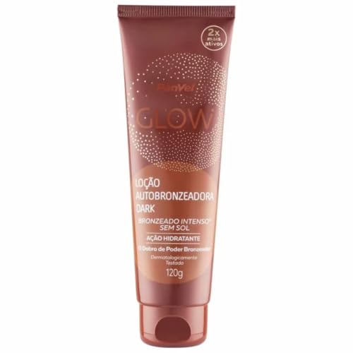 LOÇÃO AUTOBRONZEADORA PANVEL GLOW ESCURO 120G