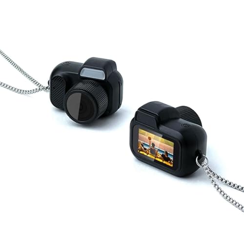 XUMIUZIY Fotocamera Portachiavi, Mini Fotocamera DV Thumb con Display 1080P 2MP 0,96 Pollici Angolo Obiettivo 160° Mini Thumbcam DVR Videocamera, Durata Batteria 100 (Con piccola scheda