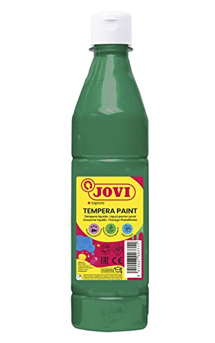Jovi Plakatfarbe, malfertige Tempera auf Wasserbasis, 500 ml Flasche dunkelgrĂĽn