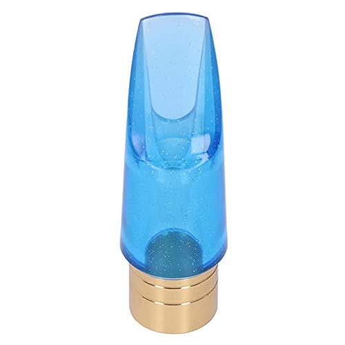 Bb Alto Saxophone Mouthpiece in Transparent Blue ABS, ideal for Wind Instrument Accessories Replacement