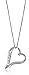 Sterling Silver Ribbon Heart "A True Friend... Touches Your Heart" Pendant Necklace, 18"