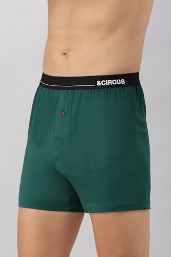 Image of &Circus Men's Puresoft Beechwood Modal Boxers | Ultra Soft Elastane Stretch Mens Breathable Boxer Innerwear Men