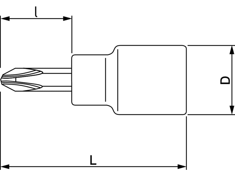 1/2 inch Phillips Head Screwdriver Box-end, 23 mm Work Length. Ref: 7809PH-2, Naranja - Image 2
