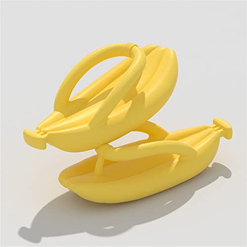 Yesness Banana Slippers,Summer Flip Flops Banana Slides Women Men,Non-Slip Thick Bottom Slippers Bathroom Pool4