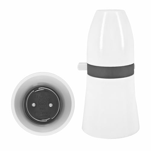 2 pcs per Pack B22 Lamp Holder With Power Switch White Color Bayonet Cap Ceiling Switched Bulb Socket - Image 4