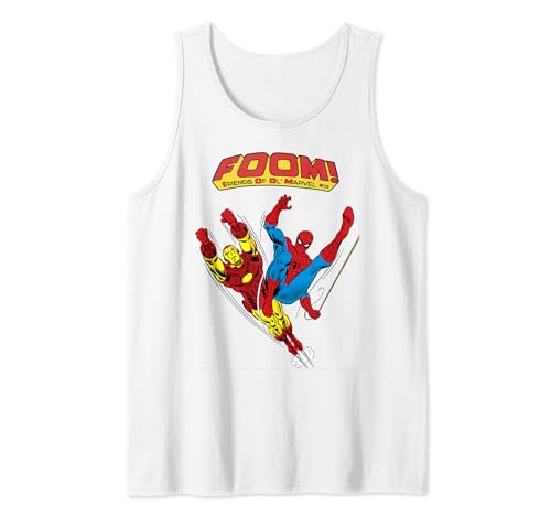 Débardeur Marvel FOOM Iron Man & Spider-Man en pose de combat pour homme