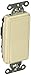Hubbell DS120LA Decorator Switch, Single Pole, 20 amp, 120/277V, Light Almond