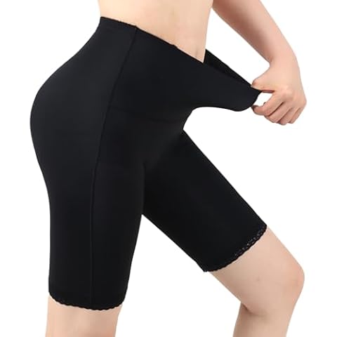 Gaceblis Compression Shorts - Women High Waisted Body Shaper Shorts - Butt Lifter Tummy Control Under Dress Shapewear Shorts Black Cover