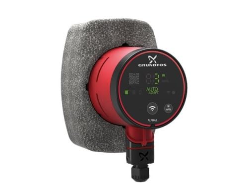 Grundfos Hocheffizienz-Umwälzpumpe Alpha3 15-40 130 mm inkl. Wärmedämmschale HE Pumpe