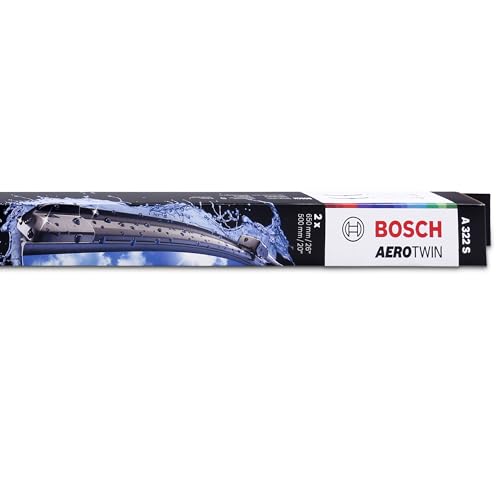 Image of BOSCH 3397014422 AeroTwin Wiper Blade Combo Pack - Set of 2 (26 inch & 20 inch) | Driver and Passenger Side Original Equipment Replacement Blades