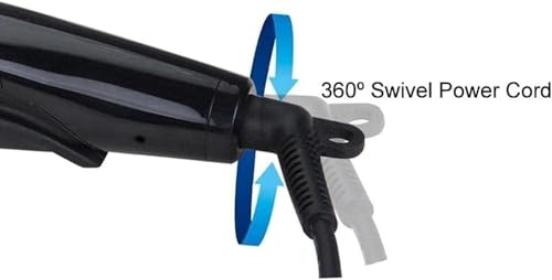Plancha de pelo inteligente Curler, ancha, para cabello húmedo y seco, calentamiento rápido, con superficie recubierta de cerámica miniatura 4