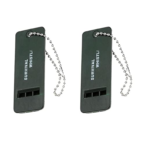 2Pcs Emergency Survival Whistle Outdoor Camping Hiking Safety Tool Green|Safety Whistles| Emergency Gear-image-13