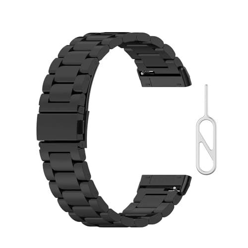 Image of YODI Watch Band Compatible with Fitbit Versa 4 / Fit bit Versa 3 / Fitbit Sense /Sense 2 Band, Soft Replacement Silicone Wristband for Women Flexible Waterproof Sport Watch Strap for Men Large