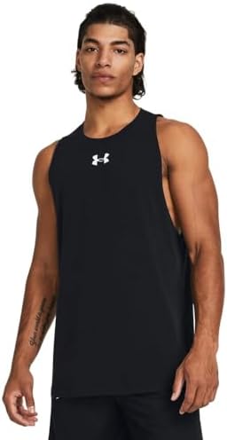 Under Armour UA Zone Tank Erkek Atlet Black / / White SM - Görsel 1