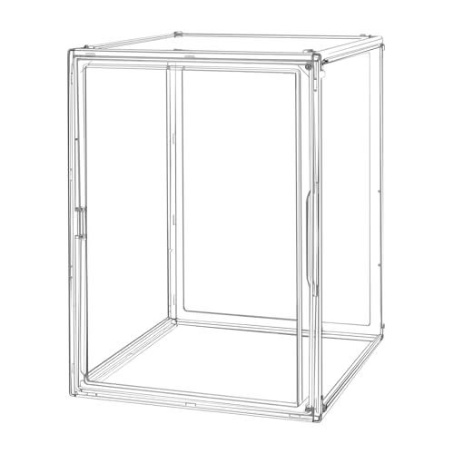 Image of BOHOIDEE 2X-Large 15.7 inchX11.8 inchX9.8 inch Acrylic Display Case, Clear Organizer Box Plastic Holder with Magnetic Door for Handbags, Purses, Boots, Figures, Book