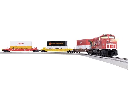 Lionel CPKC Maxi Stack O Gauge Freight Train Set Bluetooth 5.0 LionChief Electric Set Remote Control App Control with FasTrack Sounds & Lights Age 14+