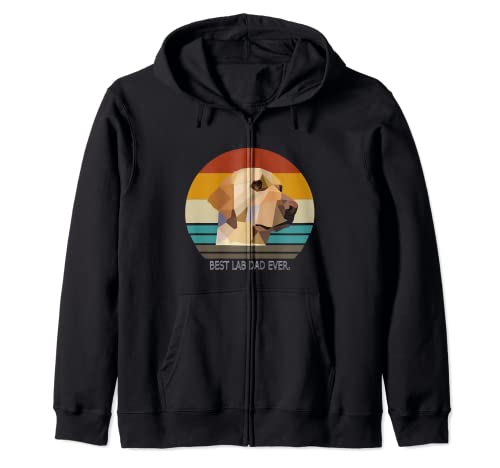 Regalo para perro Best Lab Dad Ever Yellow Labrador Retriever Lab Sudadera con Capucha