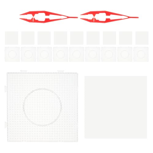 Plaques de perles à repasser modulables et transparentes grand format pour enfants