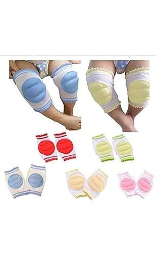 Chotu Baby Knee&Elbow Pad Cushion Infant Toddlers Baby Crawling Elbow Pad Baby Leg Warmer Baby Kneecap Protector for Baby Knee&Elbow Kids Safety Pads(Multi Color) knee pads for kids (2)