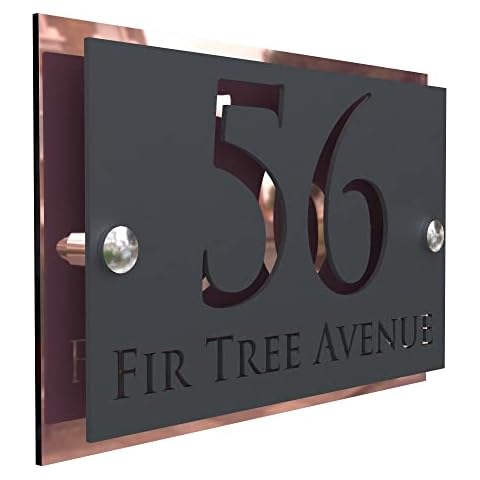 K Smart Sign Modern 3D House Sign Cover