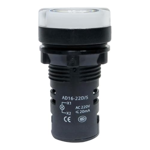 Voyant lumineux ultra-court AD16-22D/w31S 22mm pour tableau électrique