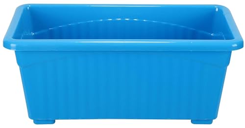 Image of NAYRA Plastic Window Planter - 14 Inch, Blue | Rectangular Planter For Home And Balcony Garden | Flower Pot For Home Plants And Gardens | Suitable For Indoor And Outdoor Gardening (Set Of 4)