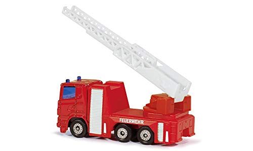 siku 1015, Feuerwehr-Drehleiter, Metall/Kunststoff, Rot, Ausziehbare Leiter – Bild 3