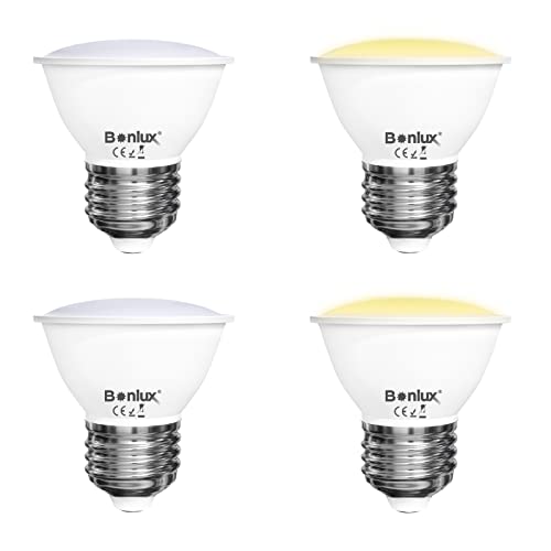 Bonlux 5W E27 Lampadina LED con Sensore Crepuscolare per Esterni, Equivalente a 50W a Incandescenza, Luce Calda 3000K Lampada Automatica ON/OFF per Terrazza, Patio (4 Pezzi, Non Dimmerabile)