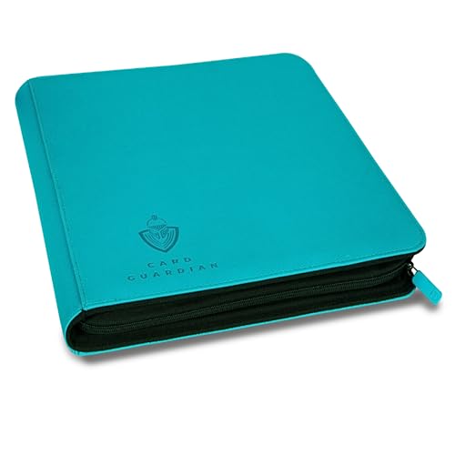 Card Guardian 12 Pocket Card Binder with Zipper Teal