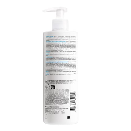 Lipikar Urea 10% crème hydratante triple action apaisante anti démangeaisons et anti récidive 400 ml - vue 8