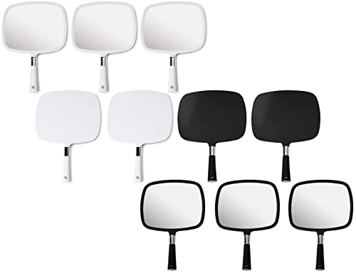 Mirrorvana Pack Of 5 Large & Comfy Hand Held Mirrors - Buy Cheap In Bulk (Black) And Pack Of 5 Large & Comfy Hand Held Mirror - Buy Cheap In Bulk (White) #TOP16
