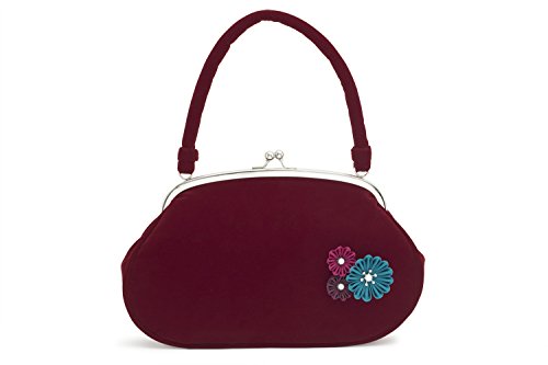 SOUBIEN (ソウビエン) バッグ ベルベット調 フロッキーバッグ 白