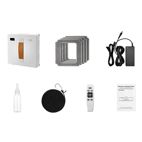 Limpiador Del Robot Del Vacío De La Ventana, Espray Ultrasónico Dual, Ai Inteligente, Lavado De La Pared De Cristal Del Hogar Elegante Limpieza Profunda Limpiador Del Robot Del Vacío De La Ventana, Espray Ultrasónico Dual, Ai Inteligente, Lavado De La Pared De Cristal Del Hogar Elegante Limpieza Profunda