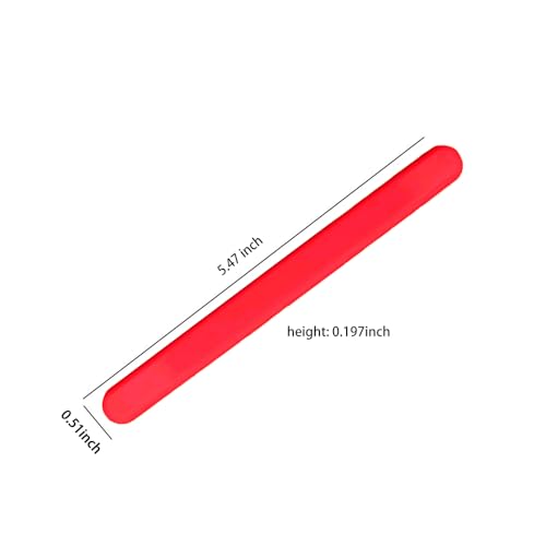 Image of 6Pcs silicone wax applicator Non-stick Waxing Applicator Hair Removal Sticks Applicator Spatula Reusable Hard Wax Scraper for Home Salon Body Use (Red)