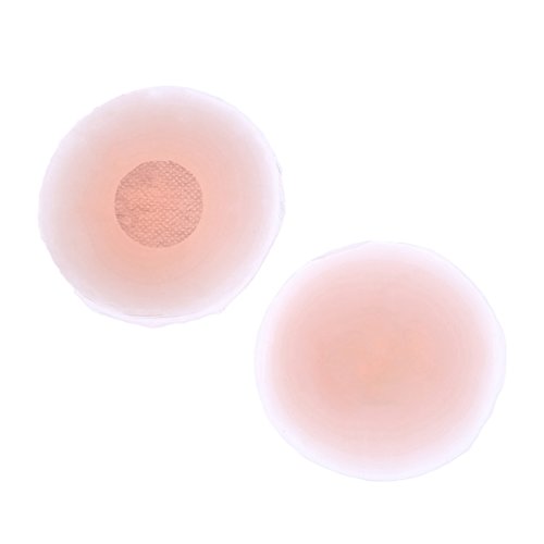 LALANG 1 Paire Cache-tétons Auto-adhésif Réutilisable en Silicone (Ronde) Cover