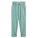 Produktbild NOBRAND Damen Hosen Frühling und Sommer Neue Neun Punkt Hosen Dünner Abschnitt Lose Hosen Freizeithose Gr. XXXXXXL, grün