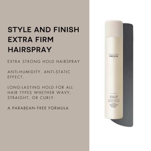 PREVIA Extra Firm Hairspray Fijador Extra Fuerte 13.53 oz miniatura 3