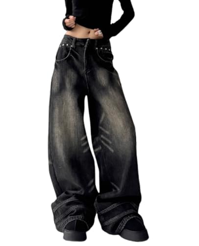 Amazon.com: Chmnigma Y2k Baggy Jeans for Women Men Low Rise